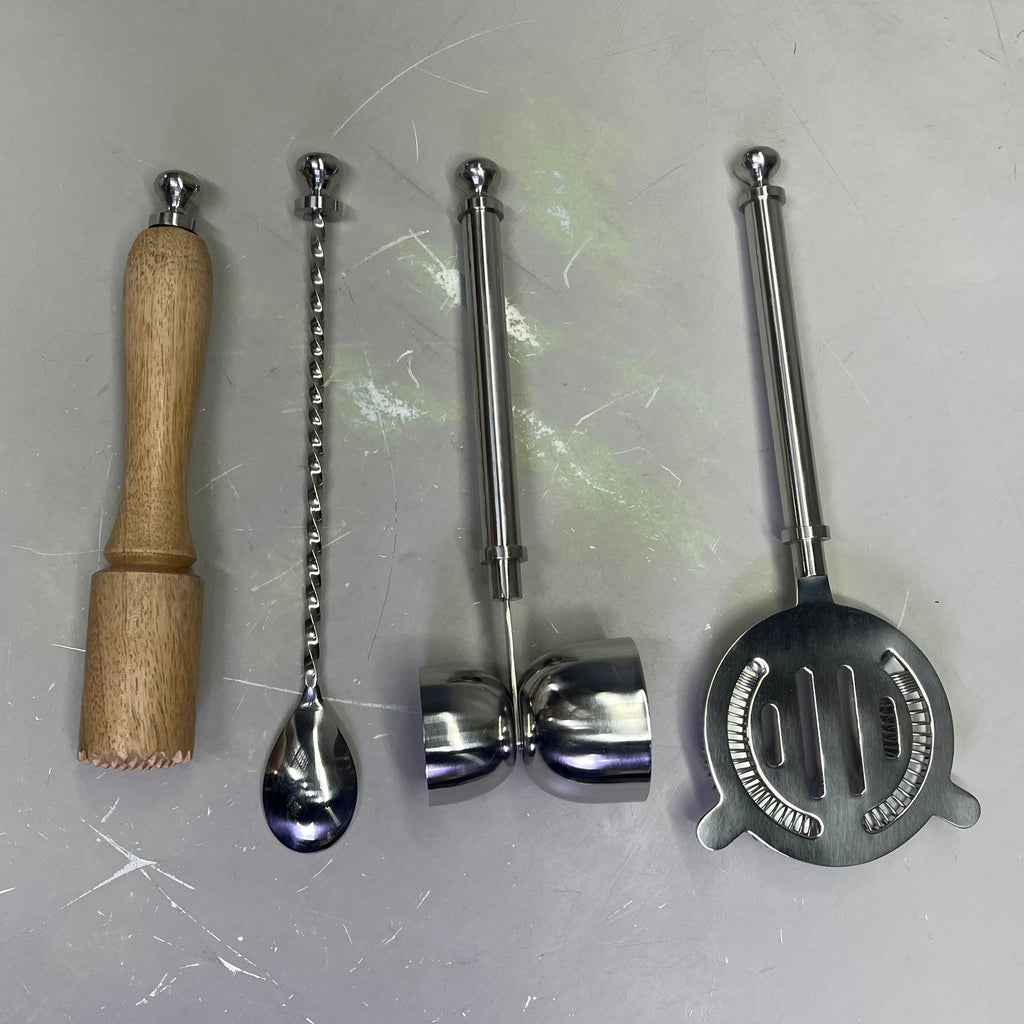 Stainless Steel & Mango Wood Bar Tools