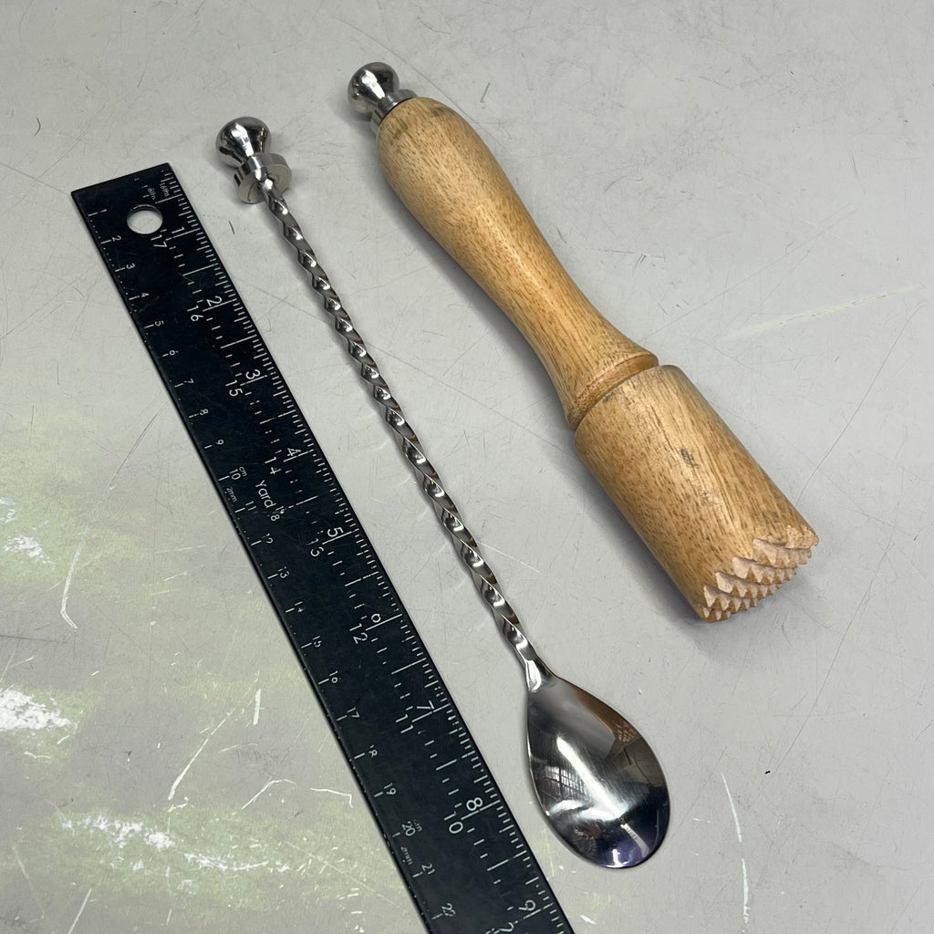 Stainless Steel & Mango Wood Bar Tools