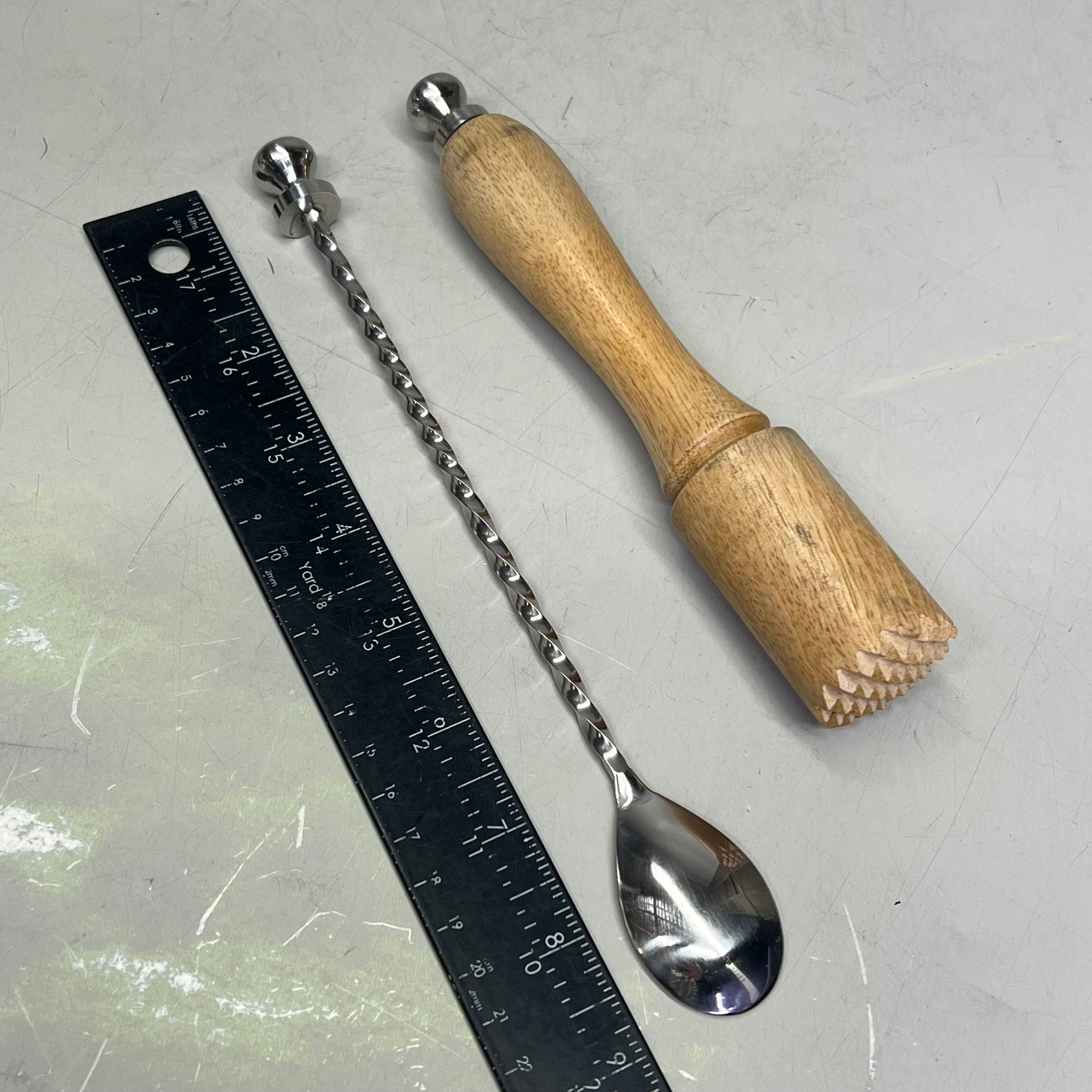 Stainless Steel & Mango Wood Bar Tools